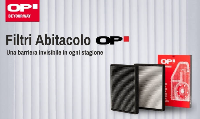 Filtri Abitacolo OP: una barriera invisibile in ogni stagione